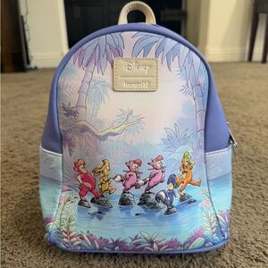 Loungefly Purple Mini Backpack Whimsical Winter Scene